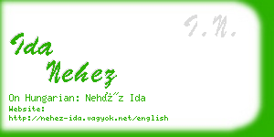 ida nehez business card